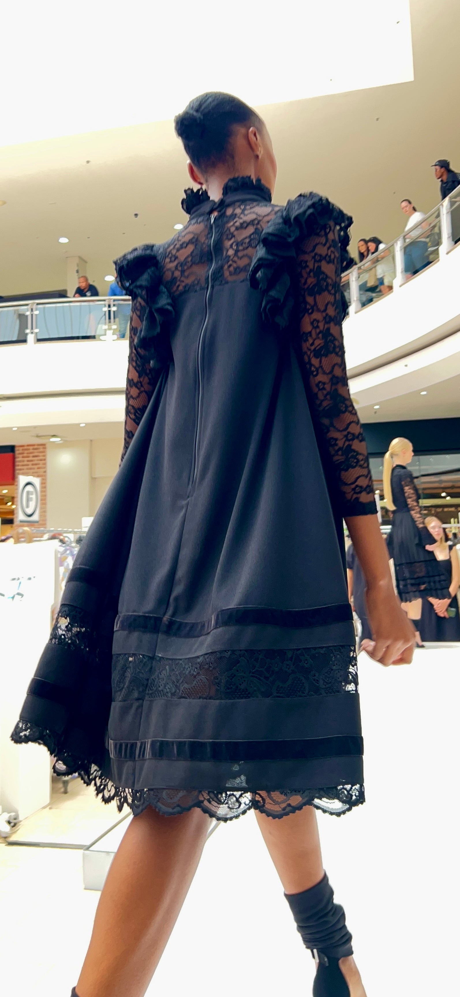 ”Nufia" Lace Border Dress