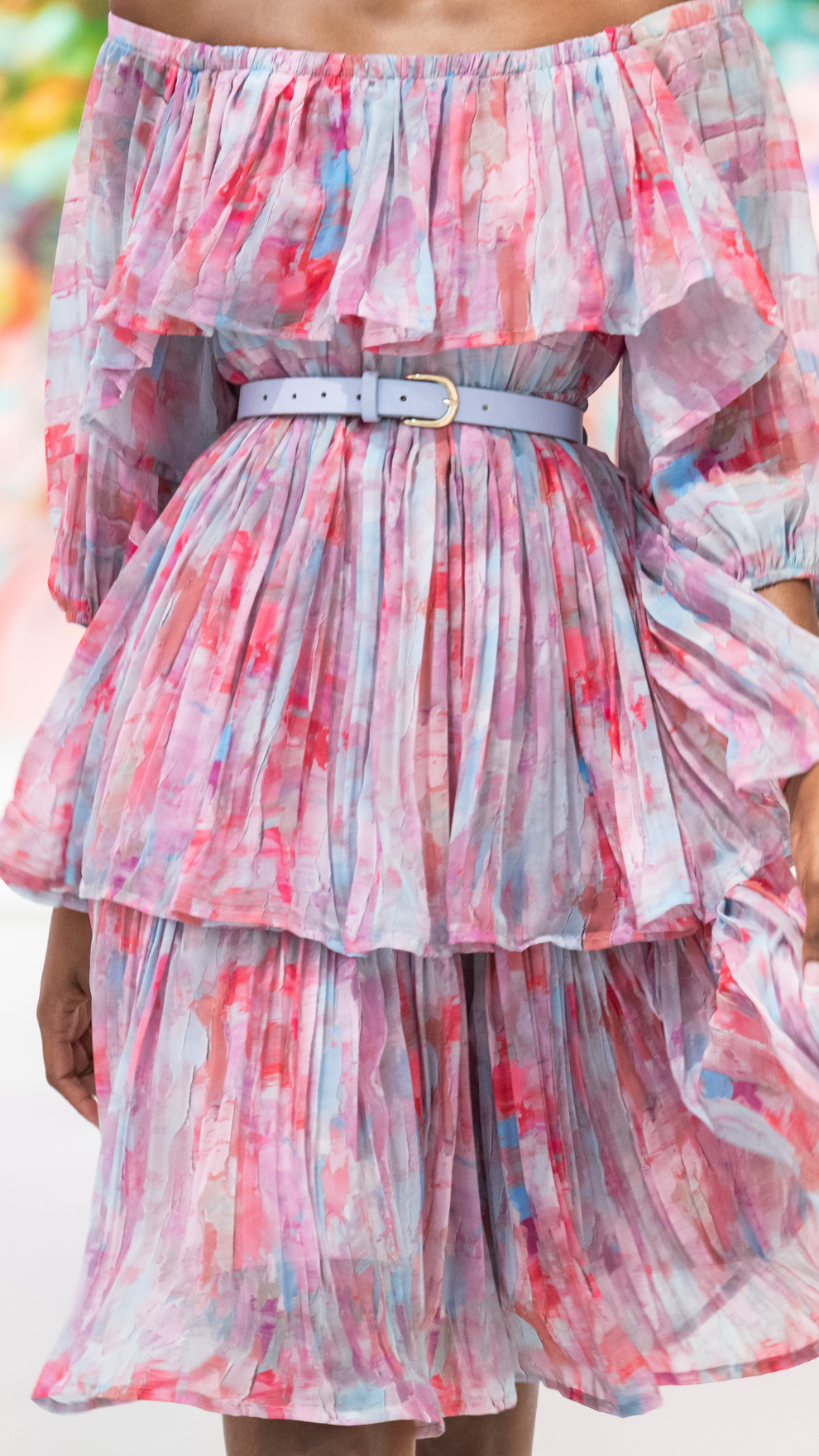 Hasiera off-shoulder tier dress