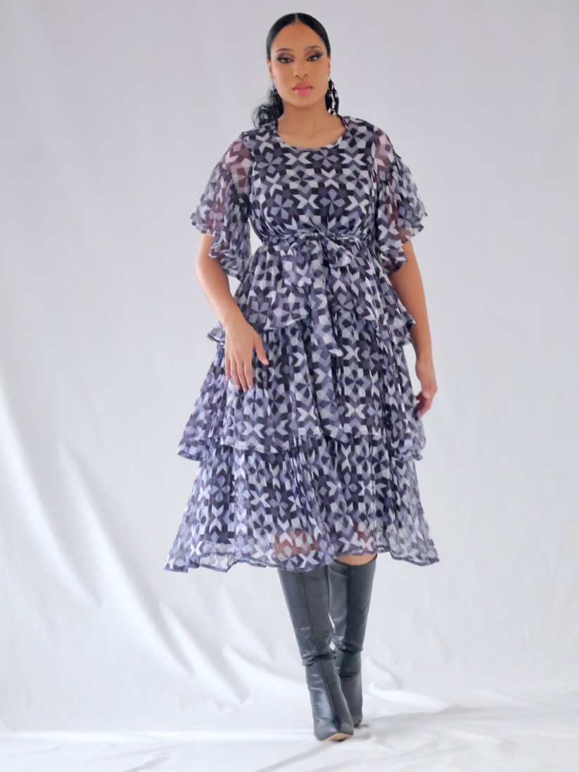 Kwenadi Midi Tier Dress