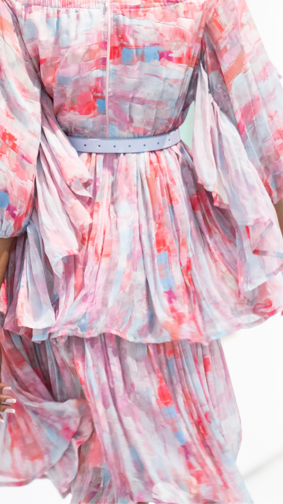 Hasiera off-shoulder tier dress