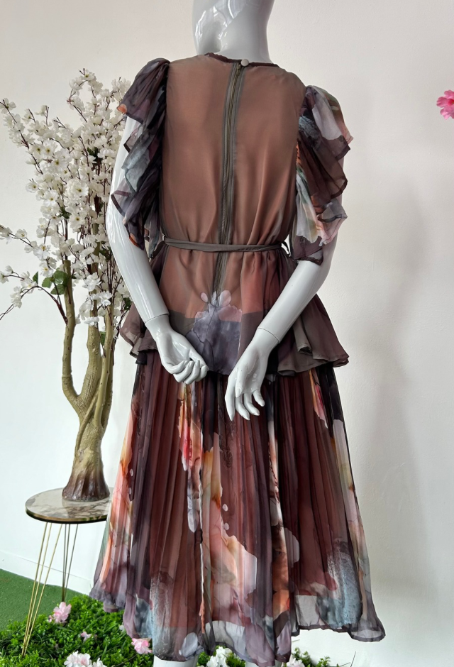 Pheladi Print Chiffon Dress