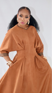 Maru stretch suedette dress