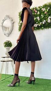 ‘’Dio” pleat side dress