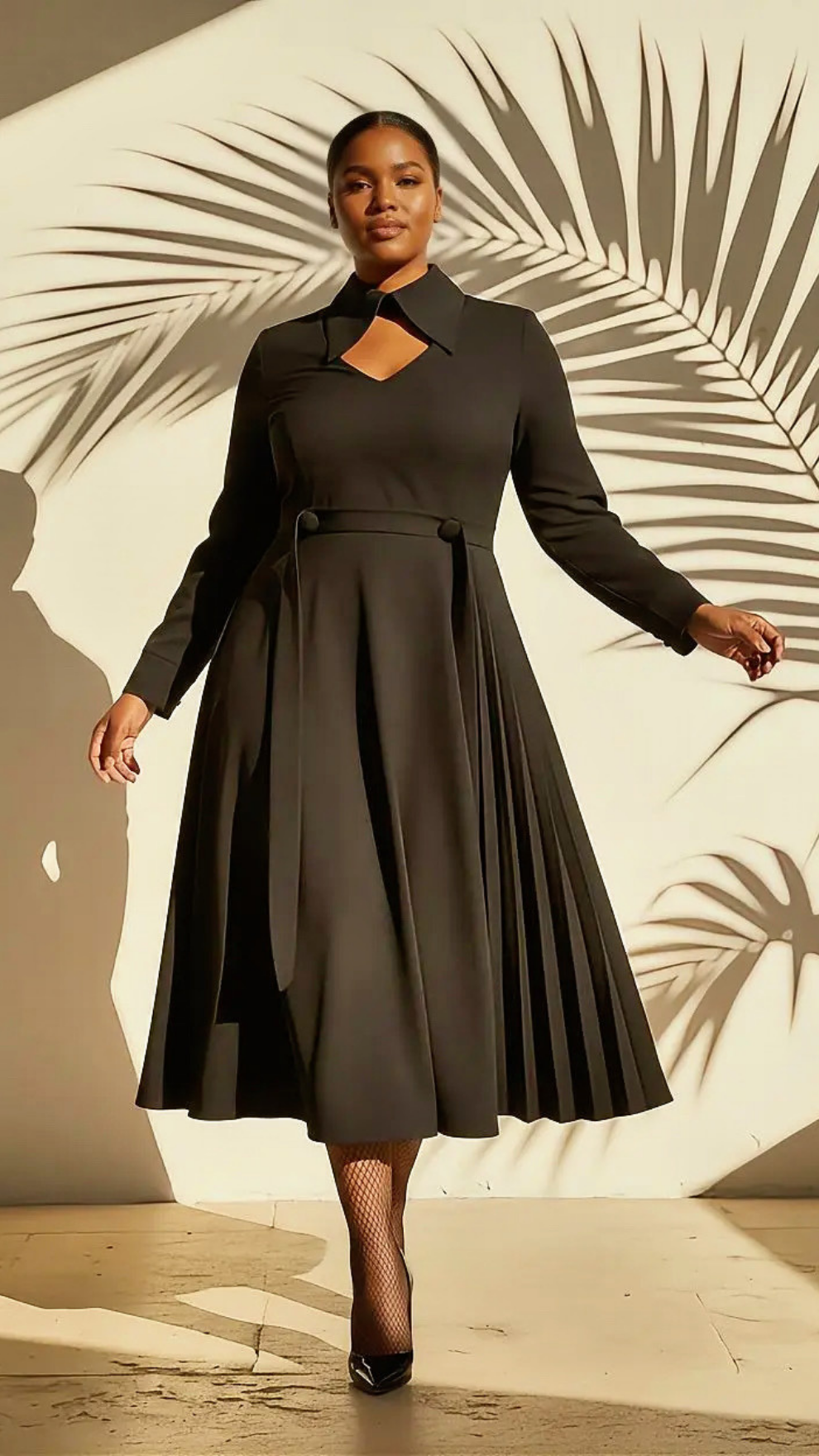 Jubilee Side Pleat Dress