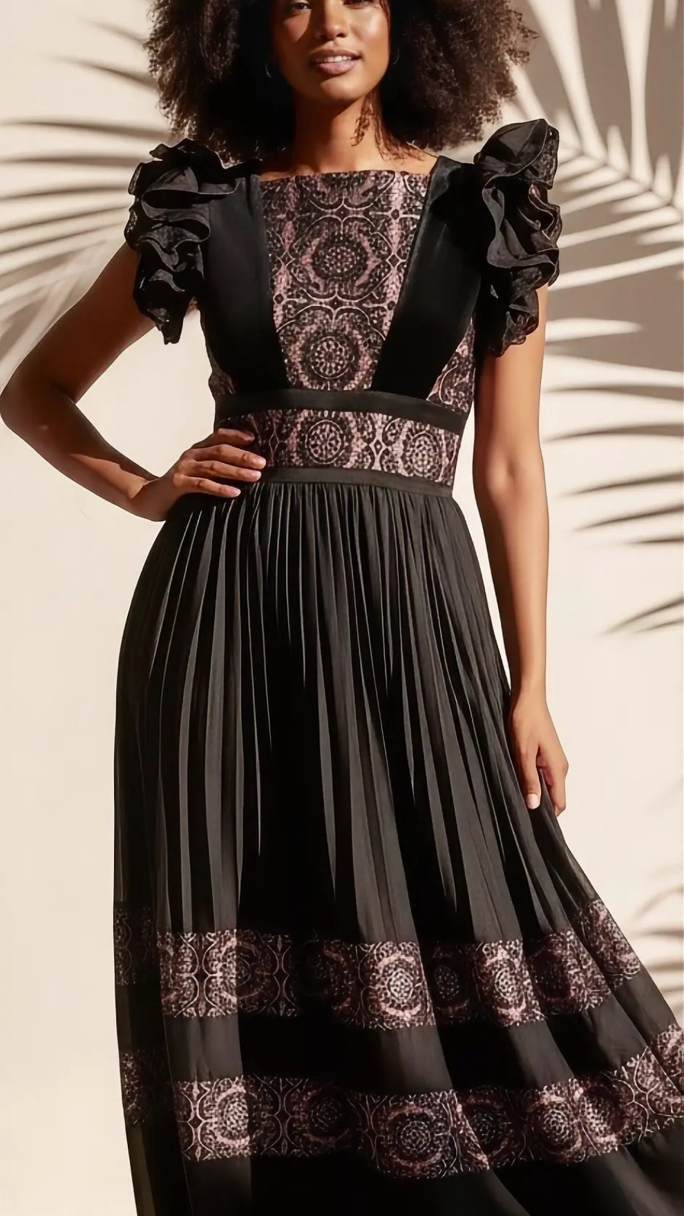 Nefertiti Lace Border Dress