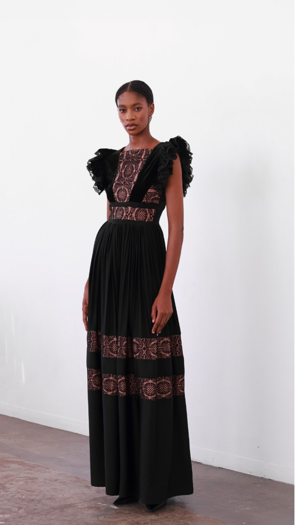 Nefertiti Lace Border Dress