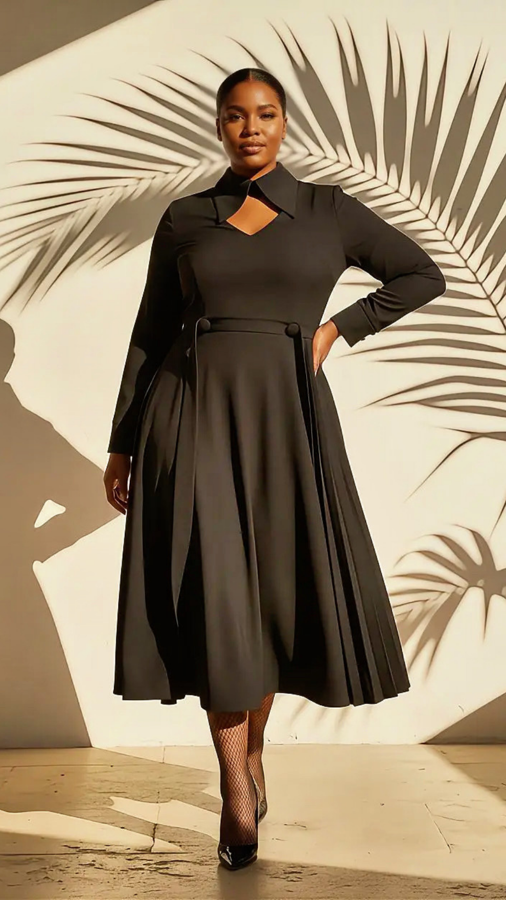 Jubilee Side Pleat Dress