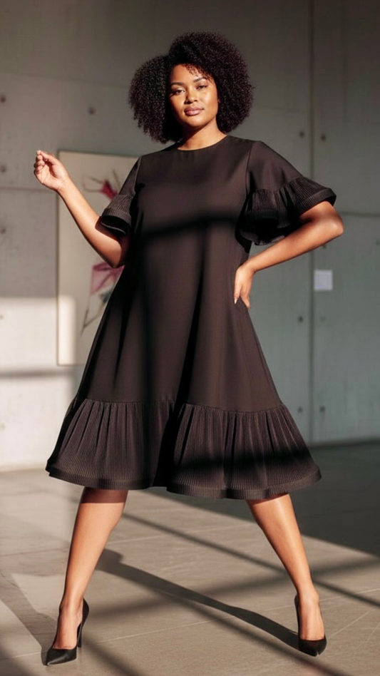 Orom Umbrella Sleeve Dress