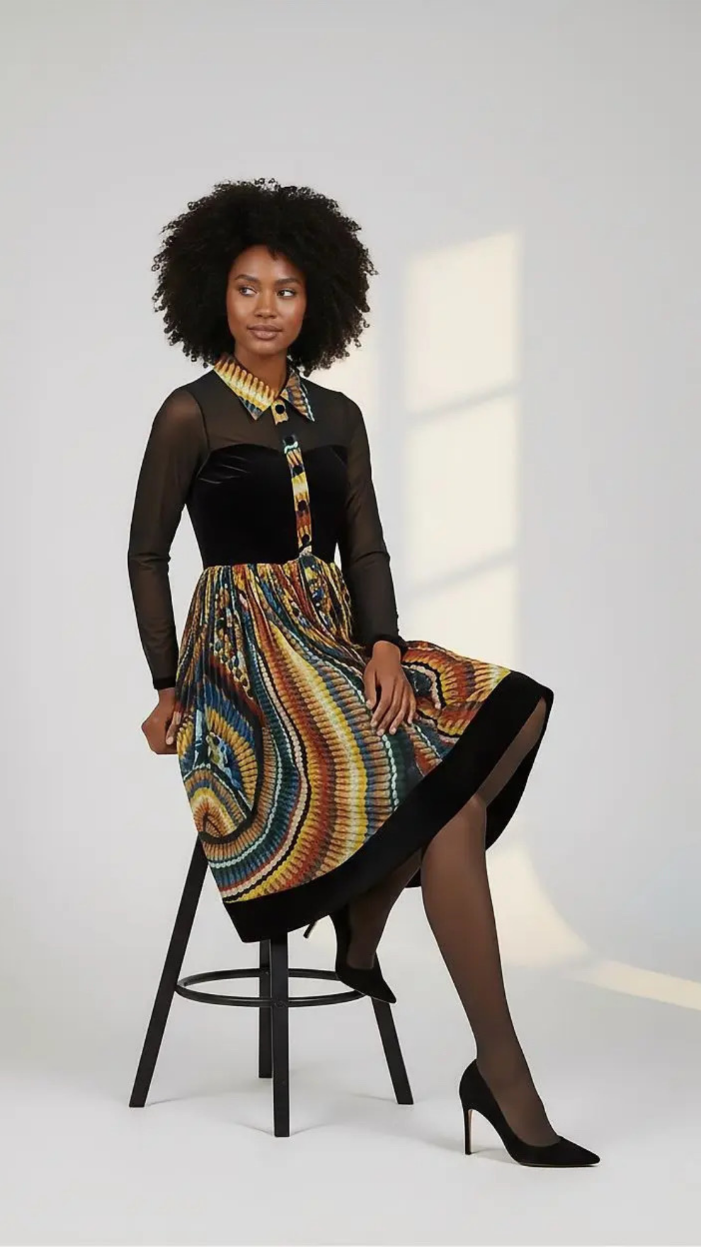 Primula Print Dress