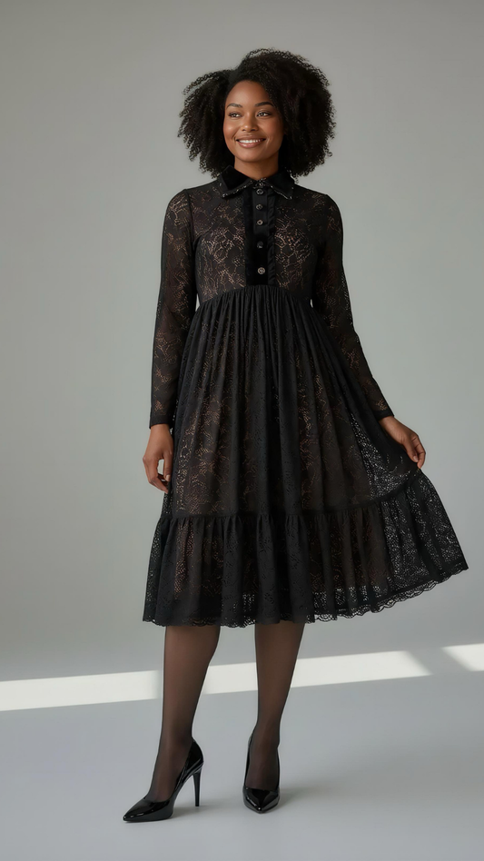 Primula Shadow Lace Dress