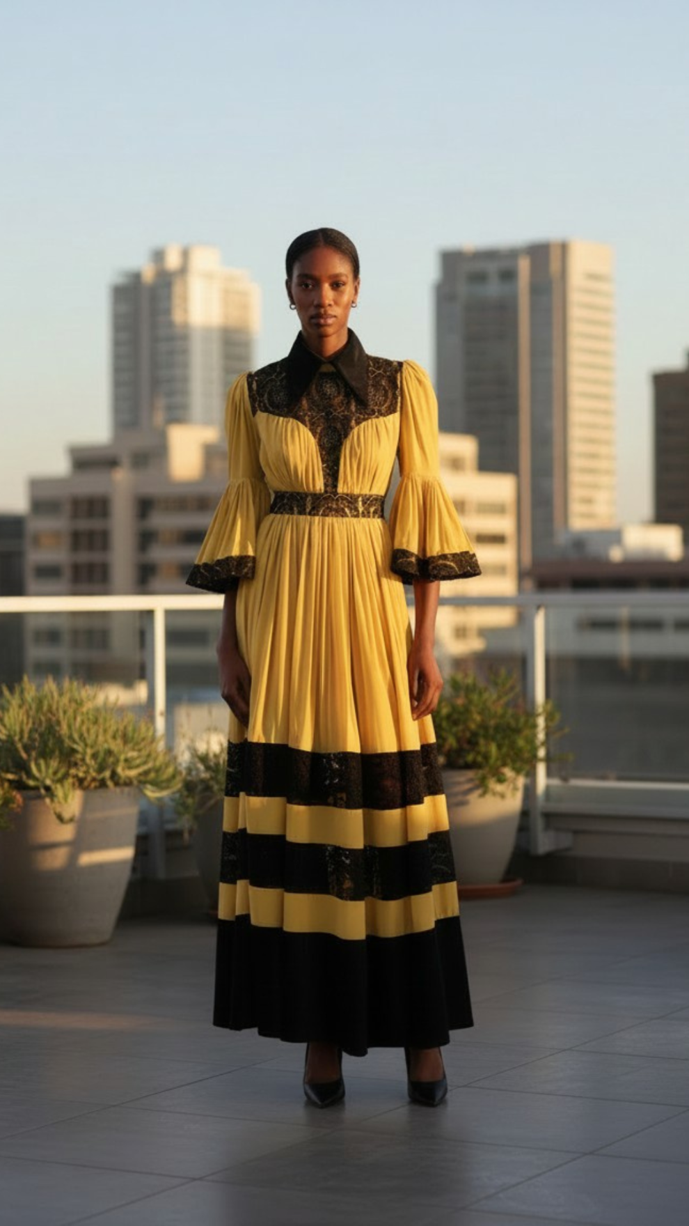 Modjadji Lace Border Dress