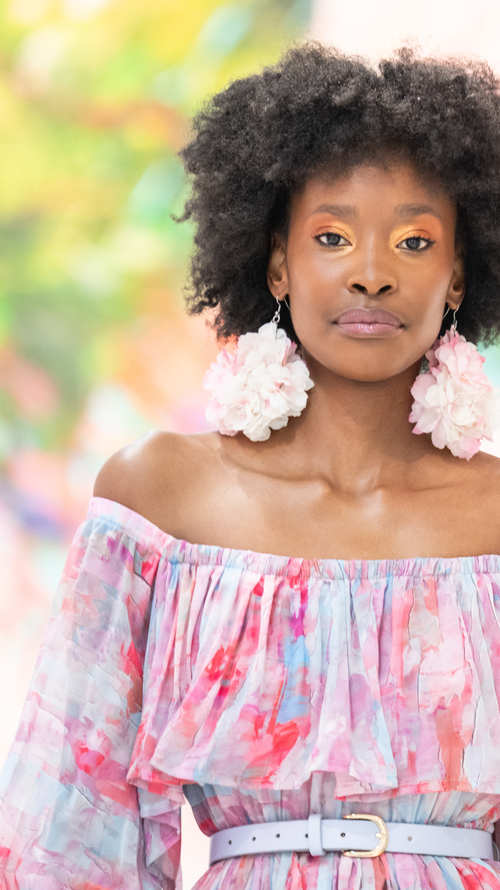 Hasiera off-shoulder tier dress