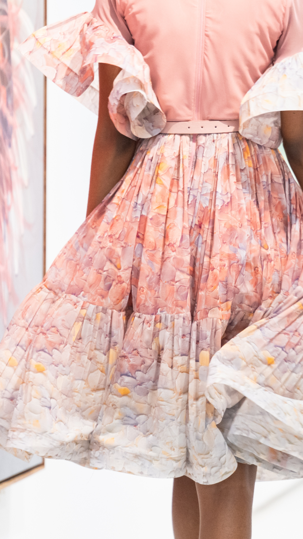 Leah Print Chiffon Dress