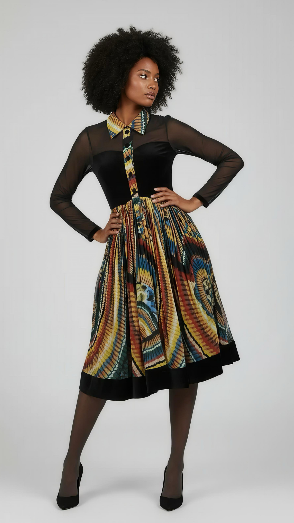 Primula Print Dress