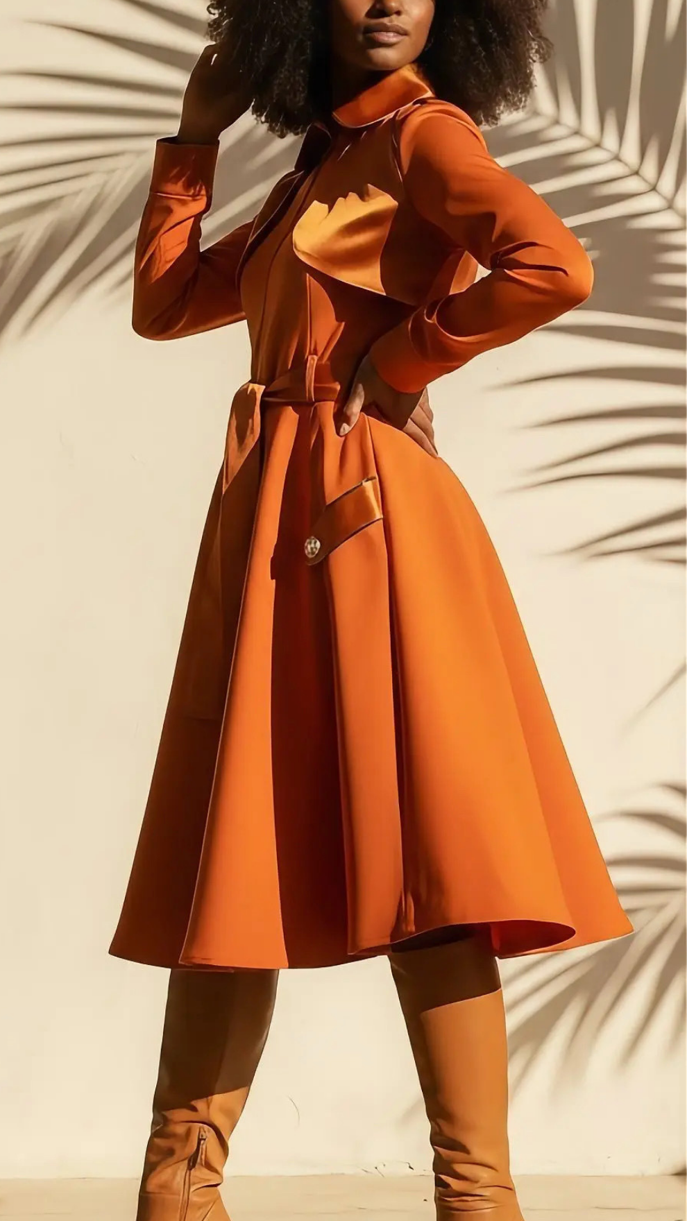 Solle Zip Front Trench Dress