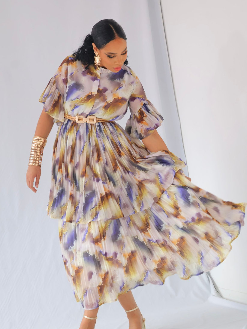 Liora Print Tier Dress