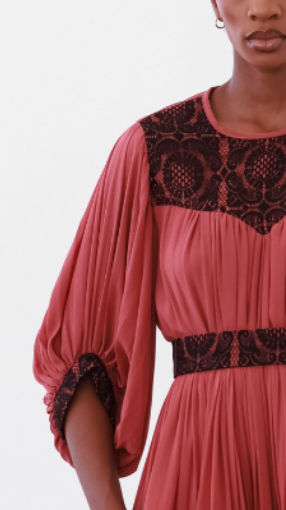 Madi Lace Panel Dress (Belt included)