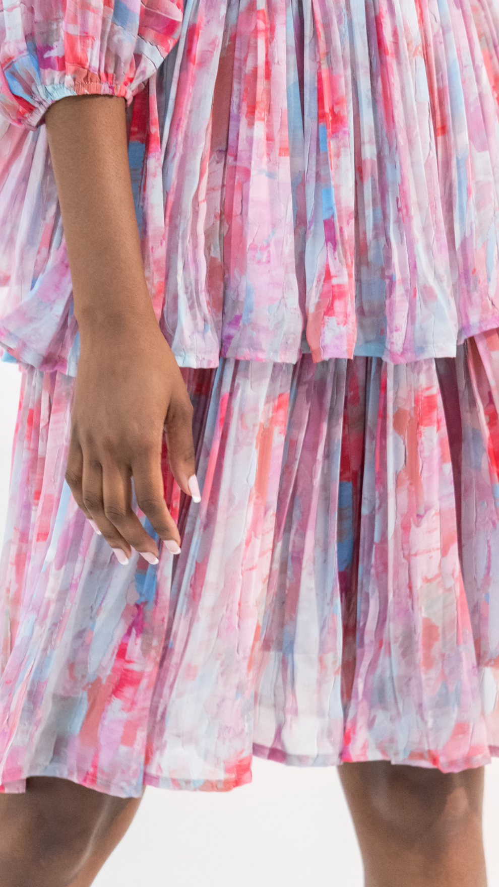 Hasiera off-shoulder tier dress