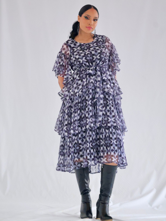 Kwenadi Midi Tier Dress