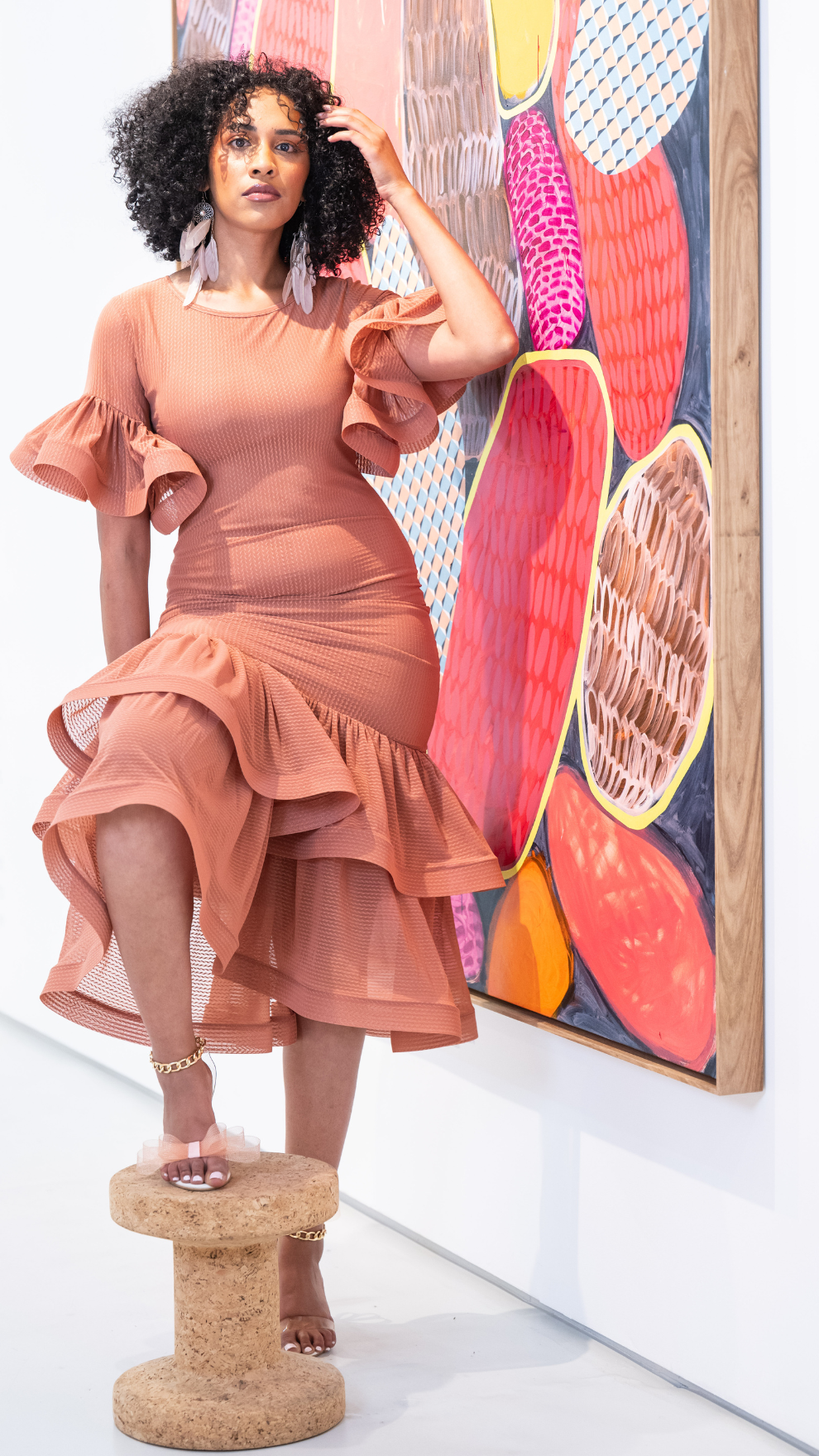 Awal Drop Waist Dress