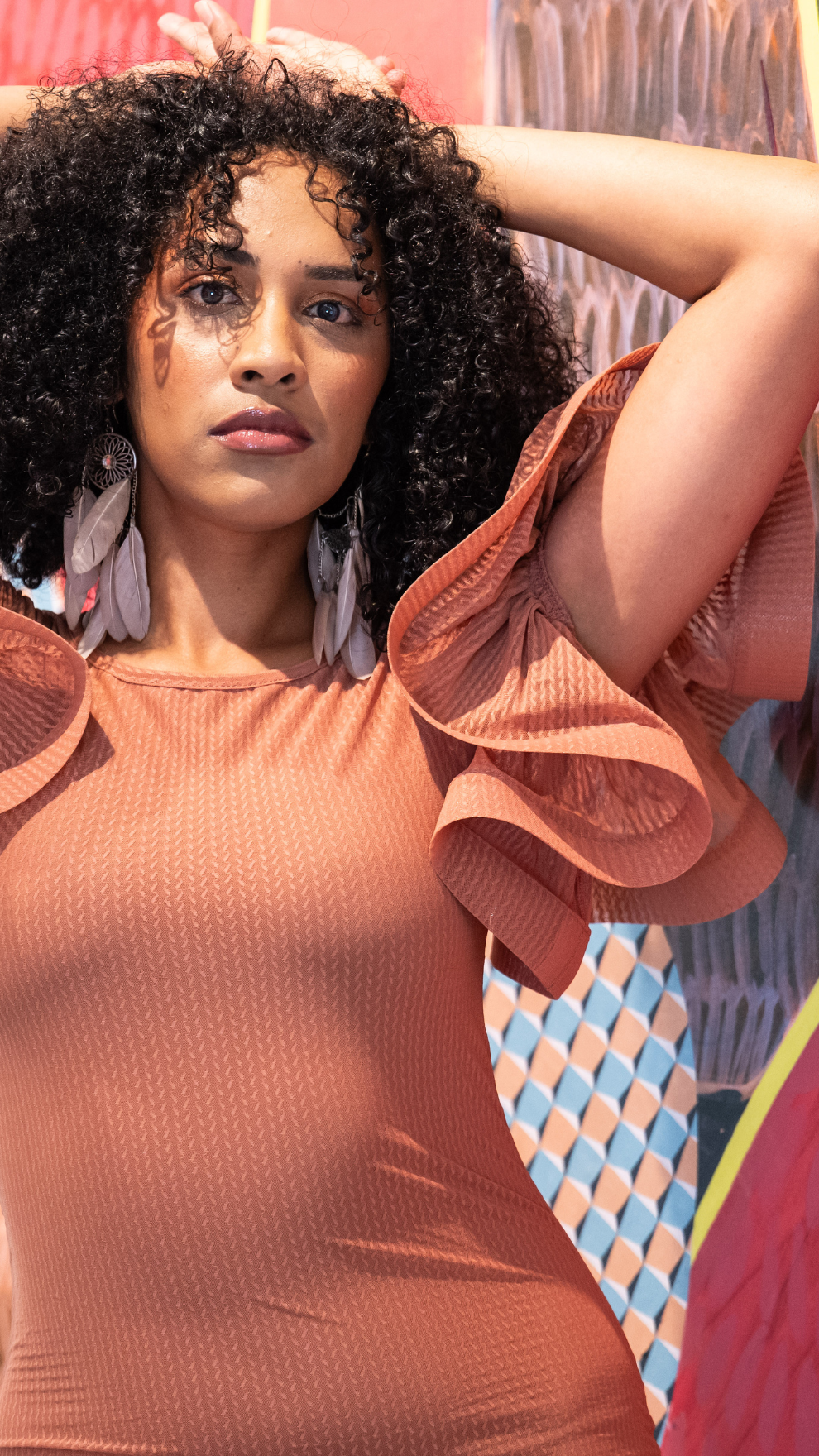 Awal Drop Waist Dress