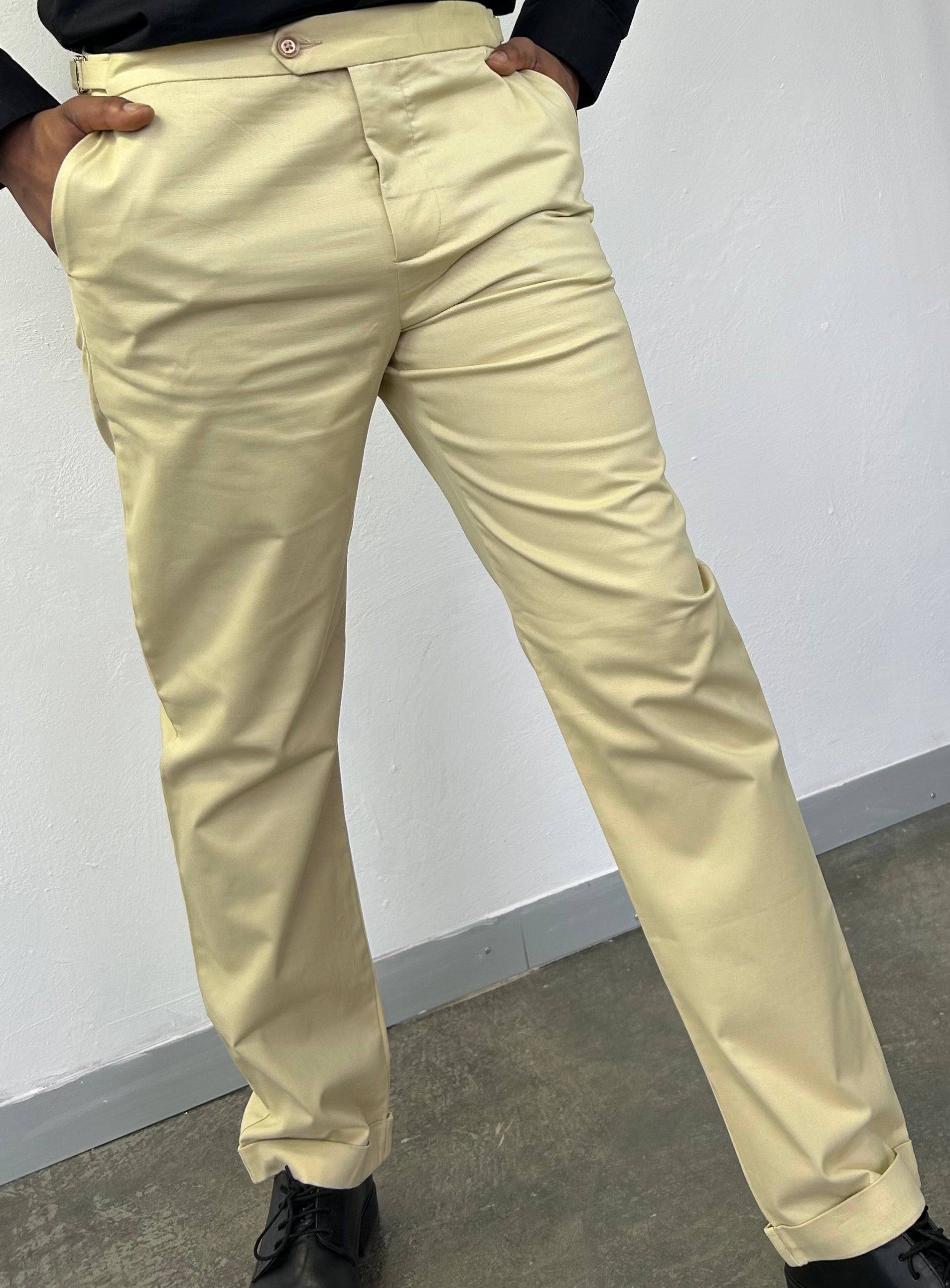 MEN LOOPLESS CHINO